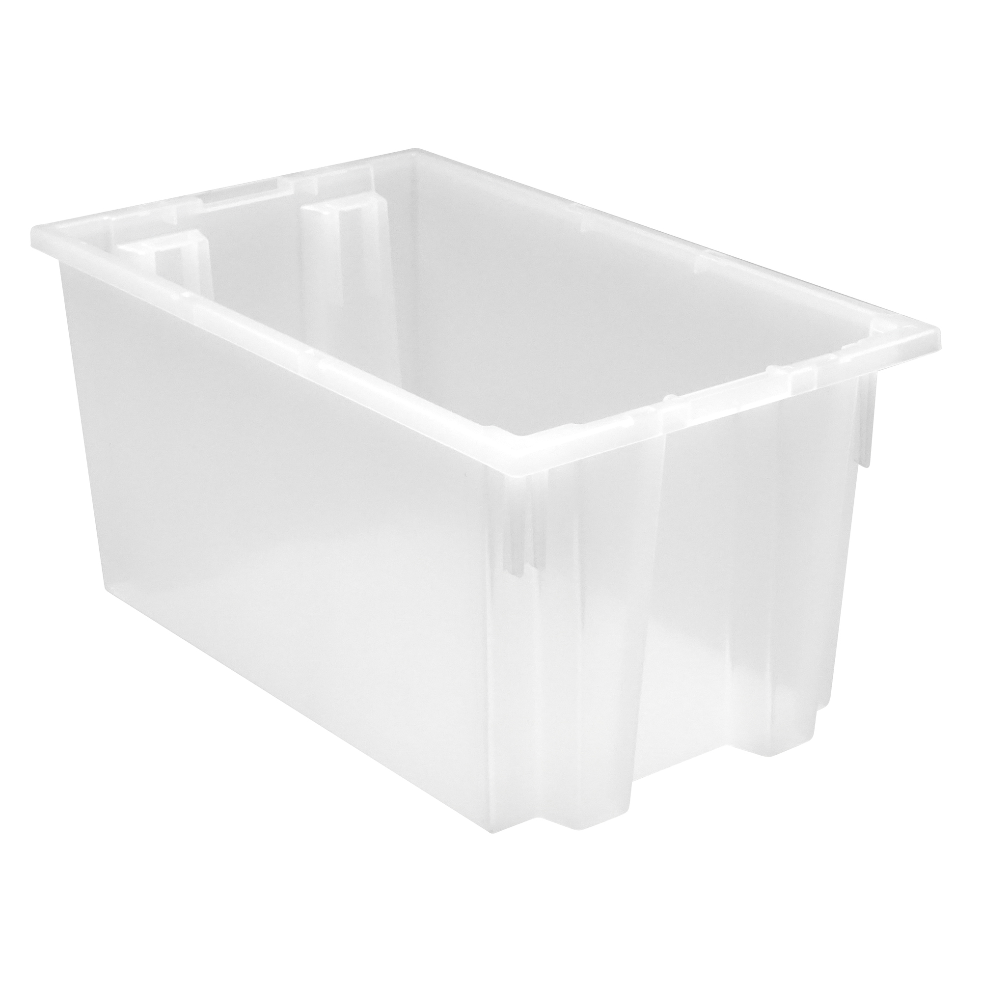 Quantum Clear Genuine Stack and Nest Tote, 12in., Model# SNT240CL